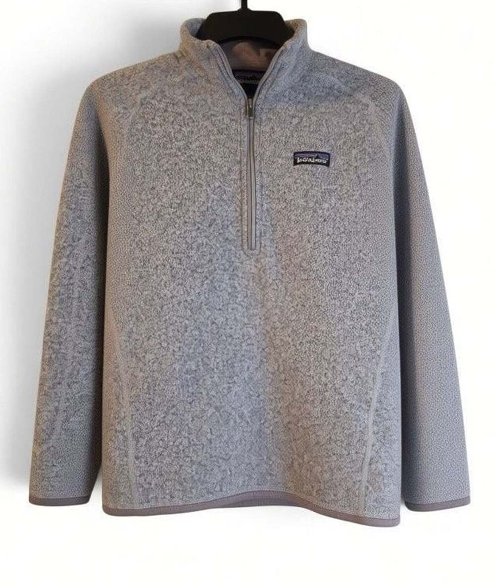 Patagonia Women's Better Sweater 1/4-Zip Fleece Pullover Jacket Grey Small